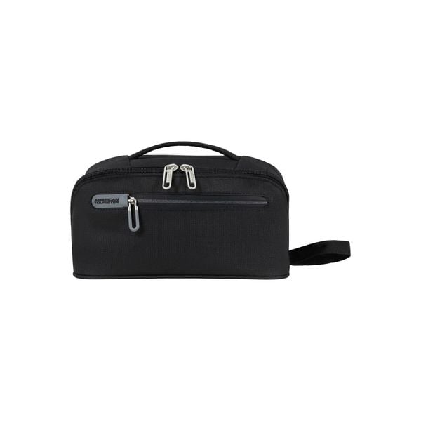 Torba na toaletę American Tourister Cloudrider. Czarne torby podróżne American Tourister, bez wzorów. Za 109.44 zł.