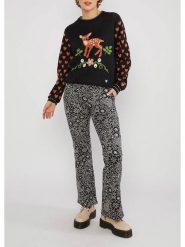 Blutsgeschwister Sweter w kolorze czarnym rozmiar: M. Czarne swetry klasyczne damskie Blutsgeschwister, m, z bawełny, bez kołnierzyka. Za 226.24 zł.