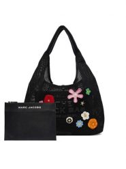 Marc Jacobs Torebka The Daisy Crochet Sack 2P5HSH027H03 Czarny. Czarne torebki klasyczne damskie Marc Jacobs, z materiału, bez dodatków. Za 1,499.00 zł.