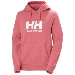 Kurtka dresowa damska z logo Helly Hansen 2.0. Czerwone kurtki damskie Helly Hansen, bez wzorów, z dresówki, bez kaptura. Za 367.80 zł.