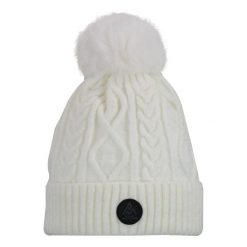 Czapka Peak Mountain Montchat. Białe czapki damskie Peak Mountain, na zimę, bez wzorów. Za 70.00 zł.
