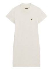 Guess Sukienka codzienna J6RK31 J1314 Écru Regular Fit. Sukienki dziewczęce Guess, z aplikacjami, z bawełny, bez ramiączek, proste. Za 159.99 zł.