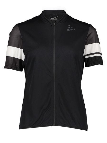 Craft Koszulka kolarska "Core Endur" w kolorze czarno-białym rozmiar: XL. Białe koszulki damskie Craft, xl, bez wzorów, bez kołnierzyka, bez ramiączek. Za 109.26 zł.
