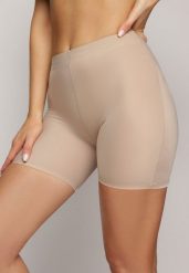 Beżowe Elastyczne Majtki Modelujące High Waist Swierisa. Brązowe bielizna korygująca Renee, bez wzorów. Za 34.99 zł.