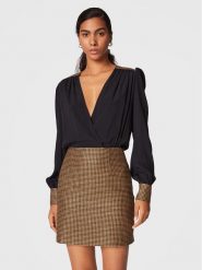 TWINSET Sukienka koktajlowa 222TT2316 Czarny Regular Fit. Czarne sukienki damskie Twinset, bez wzorów, z wełny, wizytowe, bez ramiączek. Za 1,249.00 zł.