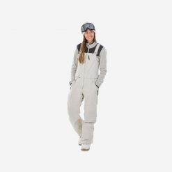Second Life - Spodnie snowboardowe ogrodniczki damskie... - Stan Dobry. Brązowe spodnie sportowe damskie DREAMSCAPE, na zimę, s, bez wzorów, z materiału, z podwyższonym stanem, narciarskie. Za 399.00 zł.