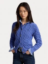 Polo Ralph Lauren Kardigan 211972104501 Niebieski Slim Fit. Niebieskie kardigany damskie Polo Ralph Lauren, l, bez wzorów, z wełny. Za 1,199.00 zł.