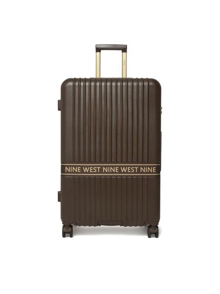 Nine West Walizka duża CEO-NW-L-001-10 Brązowy ciemny. Brązowe walizki Nine West, bez wzorów, z tworzywa sztucznego, duże. Za 399.99 zł.