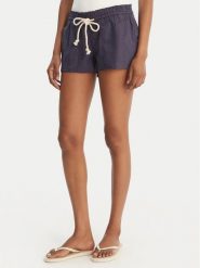 Roxy Szorty materiałowe Oceanside ARJNS03007 Granatowy Regular Fit. Niebieskie szorty damskie Roxy, bez wzorów, z materiału. Za 169.99 zł.
