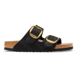 BIRKENSTOCK Arizona BB SYN Python Black Klapki damskie. Czarne klapki damskie Birkenstock, bez wzorów, z jeansu, bez obcasa, bez zapięcia. Za 469.99 zł.