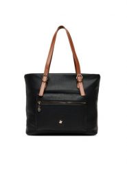 Beverly Hills Polo Club Torebka CEO-BHPC-C-001-08 Czarny. Czarne shopper bag Beverly Hills Polo Club, bez wzorów, z materiału, bez dodatków. Za 249.99 zł.