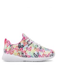 Skechers Sneakersy Starry Love 117092/WMLT Biały. Białe obuwie sportowe damskie Skechers, z materiału, bez zapięcia. Za 219.99 zł.