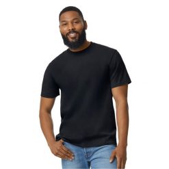 Koszulka Unisex Dla Dorosłych Softstyle Midweight. Czarne bluzki damskie GILDAN, xl, bez wzorów, bez kołnierzyka, bez ramiączek. Za 33.99 zł.