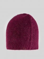 4F Czapka zimowa z alpaką i wełną damska - burgundowa Uniwersalny. Czerwone czapki damskie 4F, na zimę, bez wzorów, z dzianiny. Za 89.99 zł.