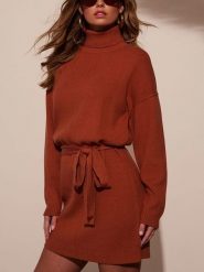 LA Angels Sukienka w kolorze pomarańczowym rozmiar: S. Pomarańczowe sukienki damskie LA Angels, bez wzorów, ze splotem, bez ramiączek. Za 214.70 zł.