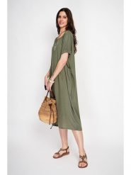 Le Jardin du Lin Sukienka w kolorze khaki rozmiar: 40. Brązowe sukienki damskie Le jardin du lin, bez wzorów, klasyczne, bez ramiączek. Za 154.95 zł.