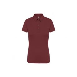 Damska koszulka polo z dżerseju Kariban. Brązowe koszulki damskie KARIBAN, bez wzorów, z dżerseju, bez kołnierzyka, bez ramiączek. Za 118.00 zł.