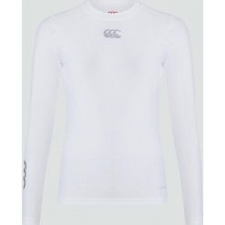 Damska koszulka termoaktywna z długim rękawem Canterbury. Białe koszulki damskie CANTERBURY, bez wzorów, bez kołnierzyka, bez ramiączek. Za 320.50 zł.