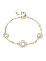 Les Favorites Pozłacana bransoletka z cyrkoniami rozmiar: onesize. Żółte bransoletki damskie Les Favorites, pozłacane. Za 192.79 zł.