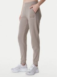 EA7 Emporio Armani Spodnie dresowe 7W000538 AF15831 Brązowy Regular Fit. Brązowe spodnie dresowe damskie EA7 Emporio Armani, m, bez wzorów, z bawełny. Za 509.99 zł.