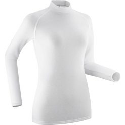 Koszulka termoaktywna narciarska damska Wedze 100. Czarne koszulki damskie WED'ZE, xl, bez wzorów, z dzianiny, bez kołnierzyka, bez ramiączek. Za 29.99 zł.