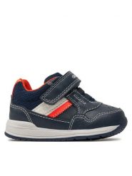 Geox Sneakersy B Rishon B. A B250RA 0BC14 C4324 Granatowy. Niebieskie buty sportowe chłopięce Geox, ze skóry, bez zapięcia. Za 169.99 zł.