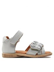 Froddo Sandały Carlina G2150193-8 M Srebrny. Szare sandały dziewczęce Froddo, ze skóry, bez obcasa, bez zapięcia. Za 299.99 zł.
