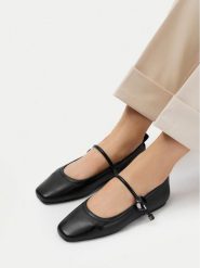 MEXX Baleriny EO-CC2553-1 Czarny. Czarne balerinki damskie Mexx, bez wzorów, ze skóry. Za 269.99 zł.