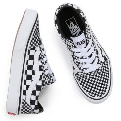 Buty trampki sportowe Vans VN0A5KR6BBR1. Białe trampki damskie Vans, bez wzorów, bez zapięcia. Za 199.00 zł.