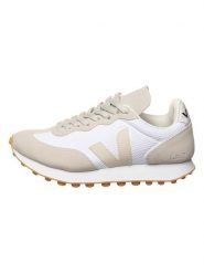 Veja Sneakersy "Rio Branco" w kolorze biało-beżowym rozmiar: 39. Białe obuwie sportowe damskie Veja, z materiału, bez zapięcia. Za 496.83 zł.