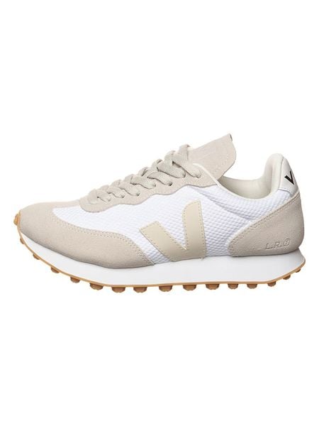 Veja Sneakersy "Rio Branco" w kolorze biało-beżowym rozmiar: 39. Białe obuwie sportowe damskie Veja, z materiału, bez zapięcia. Za 380.34 zł.