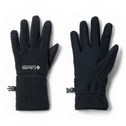 Rękawiczki trekkingowe damskie Columbia Helvetia II Sherpa. Czarne rękawiczki damskie Columbia, bez wzorów. W wyprzedaży za 149.99 zł.