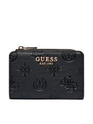 Guess Portfel Laurel II Slg SWPD74 59156 Czarny. Czarne portfele damskie Guess, z aplikacjami, ze skóry. Za 259.99 zł.