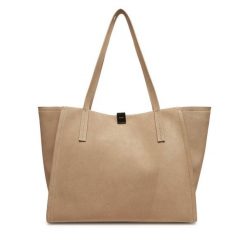 Torebka Calvin Klein. Brązowe shopper bag Calvin Klein, bez wzorów, bez dodatków. Za 569.99 zł.
