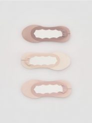 Skarpetki baleriny 3 pack - beżowy. Brązowe skarpetki damskie Reserved, bez wzorów. Za 39.99 zł.