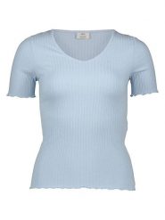 JDY Koszulka "Fransiska Life" w kolorze błękitnym rozmiar: L. Niebieskie bluzki damskie JDY, l, bez wzorów, bez kołnierzyka, bez ramiączek. Za 61.46 zł.