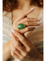 Pierres delicates Pozłacany pierścionek z tygrysim okiem rozmiar: onesize. Żółte pierścionki damskie Pierres delicates, pozłacane. Za 78.84 zł.