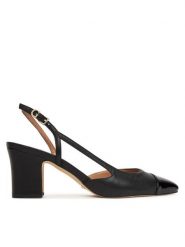 Guess Czółenka FLTLOI LEP05 Czarny. Czarne czółenka damskie Guess, z aplikacjami, ze skóry, bez obcasa. Za 399.99 zł.