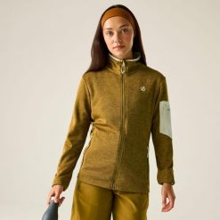 Damska bluza polarowa Torrek II z zamkiem błyskawicznym. Brązowe bluzy damskie Dare 2b, m, bez wzorów, z dzianiny, bez kaptura. Za 183.99 zł.