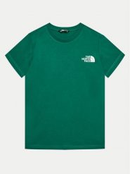 The North Face T-Shirt Redbox NF0A89VT Zielony Regular Fit. Zielone t-shirty i koszulki chłopięce The North Face, bez wzorów, z bawełny, bez kołnierzyka, bez ramiączek. Za 69.99 zł.