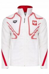 Kurtka Arena Polish Warm Up Jacket. Białe kurtki sportowe damskie Arena, l, bez wzorów, z materiału, bez kaptura. Za 189.99 zł.