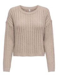 ONLY Sweter w kolorze beżowym rozmiar: M. Brązowe swetry klasyczne damskie Only, m, bez kołnierzyka. Za 96.60 zł.