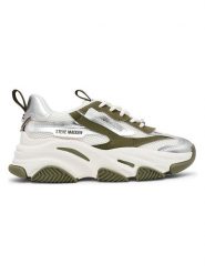 Steve Madden Sneakersy w kolorze srebrno-oliwkowym rozmiar: 38. Brązowe obuwie sportowe damskie Steve Madden, bez zapięcia. Za 249.76 zł.
