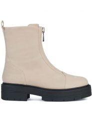 Geox Skórzane botki "Spherica" w kolorze beżowym rozmiar: 40. Brązowe botki damskie Geox, bez obcasa, bez zapięcia. Za 346.99 zł.