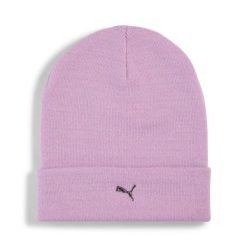 Głęboka czapka z metalowym logo PUMA CAT PUMA. Szare czapki damskie Puma, bez wzorów, z dzianiny. Za 89.00 zł.