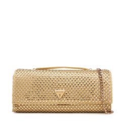 Torebka Guess. Żółte torebki wieczorowe damskie Guess, z aplikacjami, bez dodatków. Za 659.99 zł.