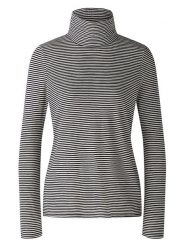 Oui Koszulka w kolorze czarno-białym rozmiar: 40. Czarne koszulki damskie Oui, bez wzorów, z bawełny, bez kołnierzyka, bez ramiączek. Za 173.99 zł.