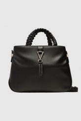 VALENTINO Czarna torebka Miranda Princess Bag. Czarne torebki klasyczne damskie Valentino by Mario Valentino, bez dodatków. W wyprzedaży za 499.99 zł.