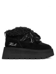 KARL LAGERFELD Śniegowce KL48632 Czarny. Czarne śniegowce damskie KARL LAGERFELD, ze skóry. Za 779.99 zł.