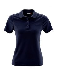 Maier Sports Funkcyjna koszulka polo "Ulrike" w kolorze granatowym rozmiar: 36. Niebieskie koszulki damskie Maier Sports, bez wzorów, z materiału, bez kołnierzyka, bez ramiączek. Za 70.08 zł.
